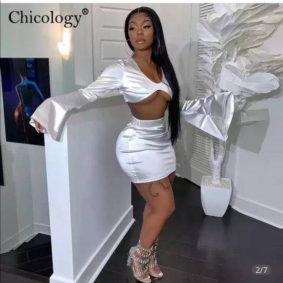 Fashion Nova | Skirts | White 2 Piece Skirt Set | Poshmark